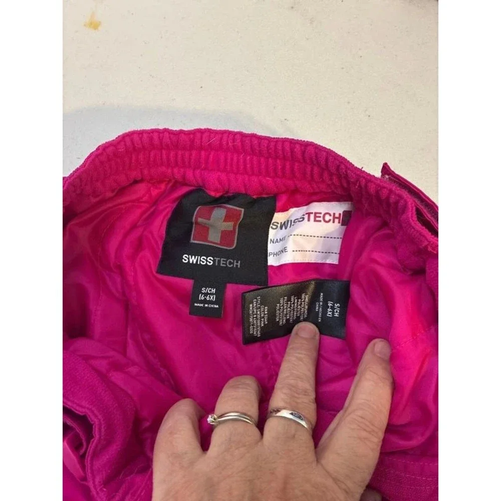 Swiss tech 6 girls snow pants